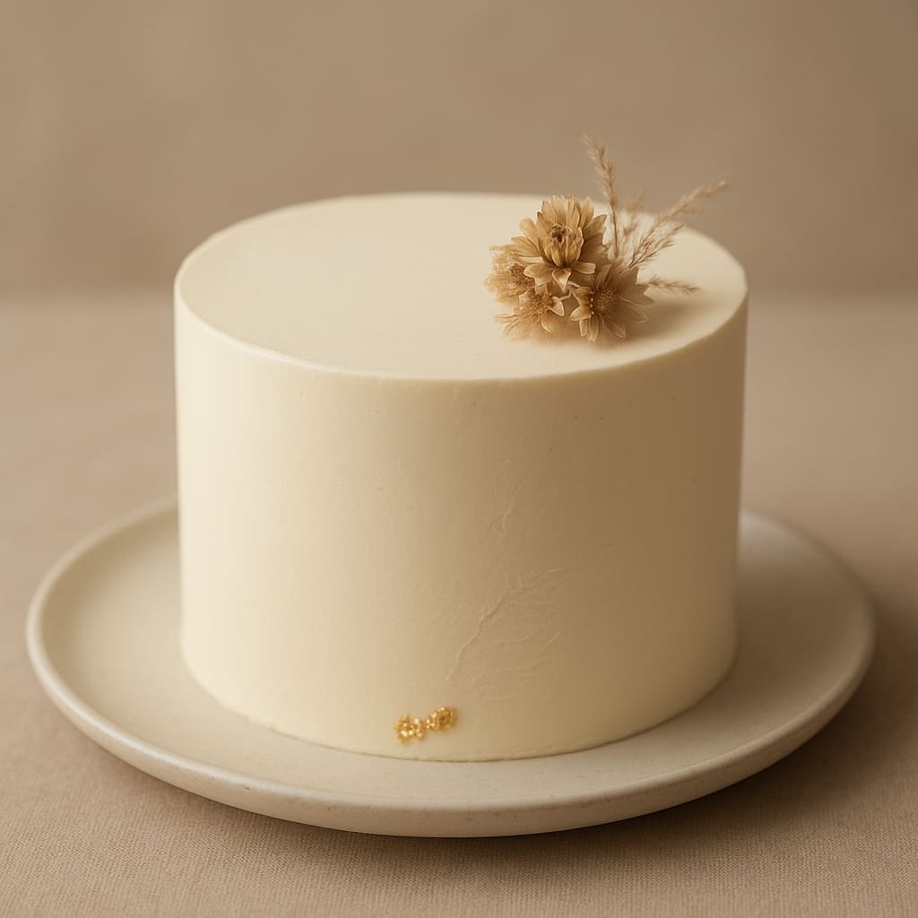 Minimalistischer Kuchenstil